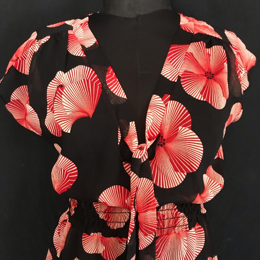 Sheer bathing suit cover-up